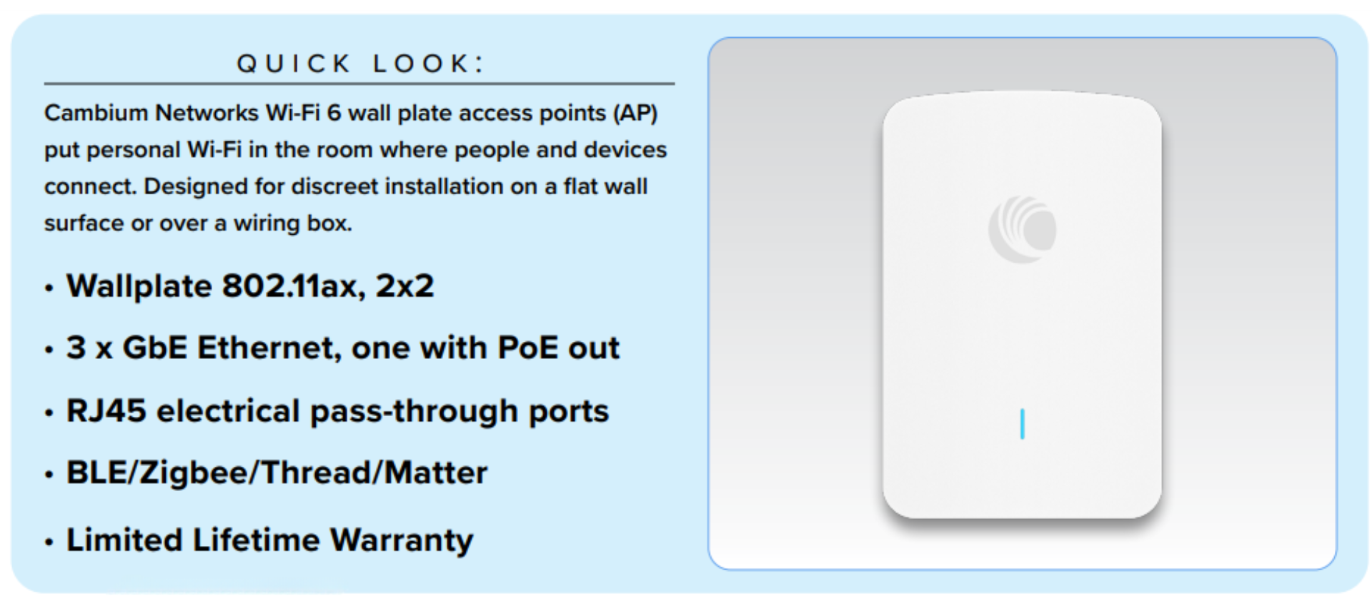 Enterprise Wi-Fi features
